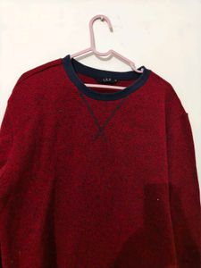 imported Burgundy &amp; Navy Pullover