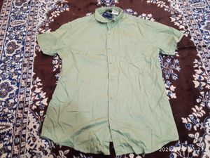 Pre washed Men's Short Sleeve Button-Up Shirt