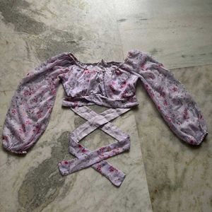 Berrylush Floral Crop Top