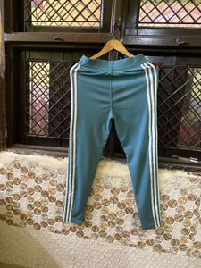 Adidas Teal 3-Stripe Track Pants