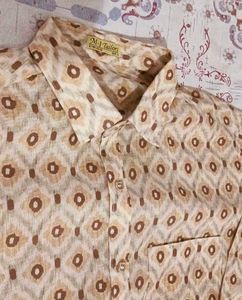 Men's Vintage Patterned Long Sleeve Shirt