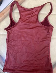 Shiny Burgundy Tank Top