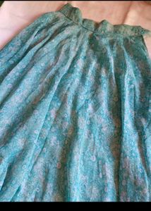 beauriful skirt umbrella seablue