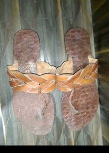 Braided Leather Flip-Flops