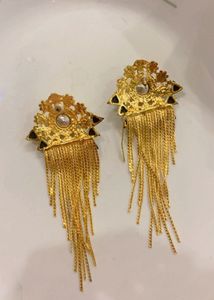 Exquisite Gold Tassel Earrings