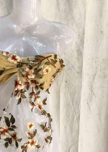 Sheer Embroidered Floral  Top