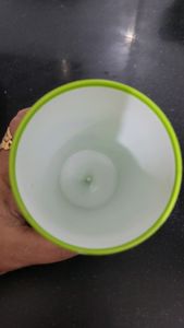 Plastic glass with funny character &amp; 2 packets