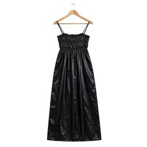 Sleek Black Maxi Dress