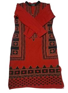 Red Woolen Kurta Pant set