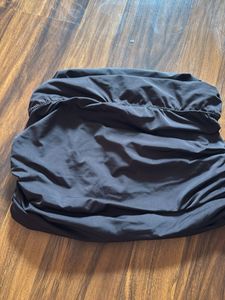 Black Ruched Bikini Bottom