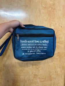 Blue pouch