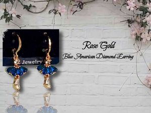 Blue Drop Earrings Tarnish-free ✨