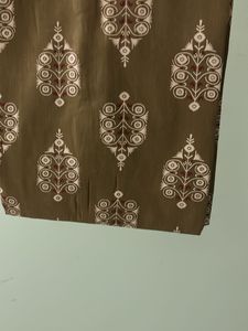 Olive Green Printed Kurta