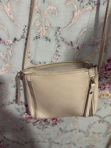 Stylish Cream Crossbody Bag