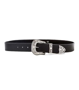 Western Style Belt with Ornate Buckle
