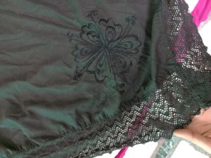 Elegant Black Lace Dupatta