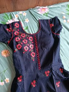 Elegant Navy dress with dupatta