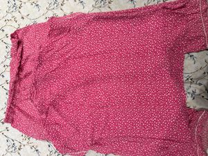 Pink Floral Pajama Set