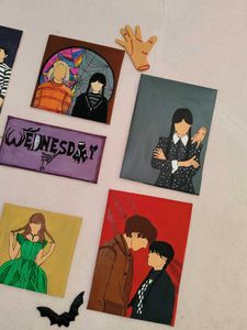 Wednesday Inspired Handmade Art Collection