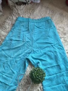 Flowy Blue Wide Leg Pants