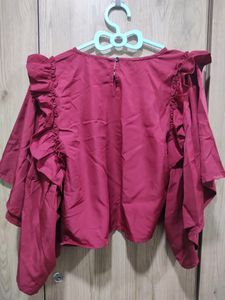 Flute Sleved Red Top