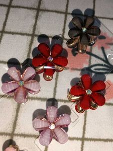 Cute Mini Flower Hair Claws - Set of 12