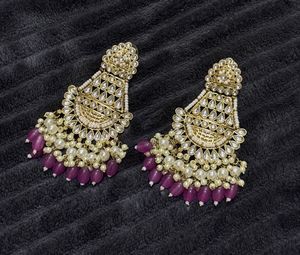 Elegant Gold & Pearl Earrings