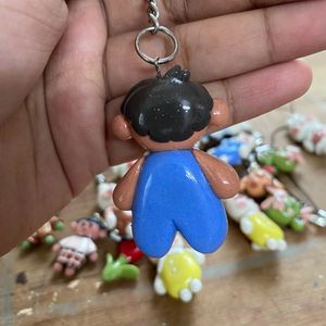 Baby boy clay Keychain