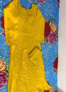 Yellow Kurta Set with Dupatta