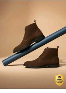 Stylish Brown Suede Boots