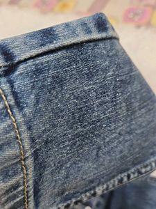 Distressed Blue Wash High Waist Jeans