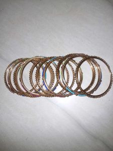 Colorful Beaded Bangles Set