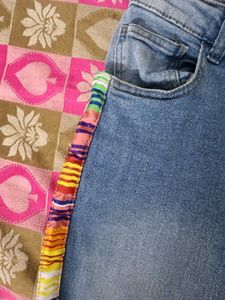 Stylish Embroidered Denim Jeans