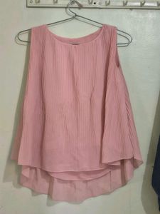 Pleated Pink Top