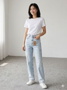 H&M Super High Rise Denim Jeans | Ice Blue |