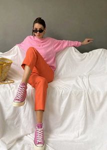 Orange Women's Pants