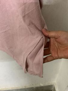 Soft Pink V-Neck Sweater