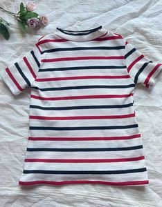 Striped Short Sleeve Top