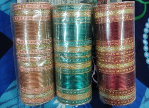 Beautiful Set of 3 Metal Bangles