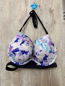 Floral Print Padded Bra - Size 36DD
