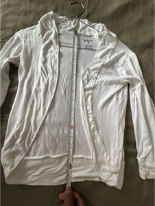 white cotton shrug small women