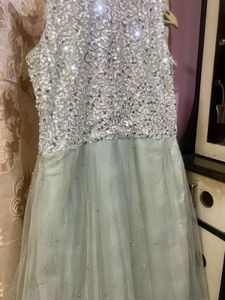 Shimmer Sea Green Gracious Gown