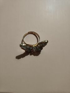 Sparkling Butterfly Ring
