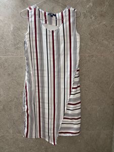 Branded New Striped Sleeveless A-Line Dress