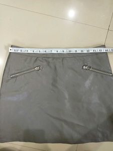Faux Leather Mini Skirt Size 32