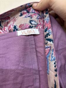 Embroidered Purple Top