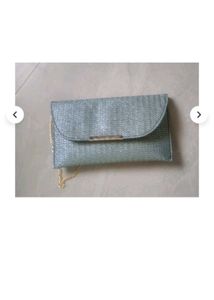 Sparkly Teal Clutch Bag+ golden bengals