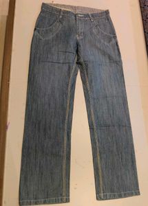 Vintage Y2K Medium Blue Straight Leg Unisex Jeans