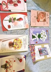 Very old unused New year greeting cards