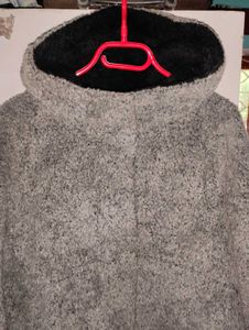 Cozy Grey Hooded Jacket